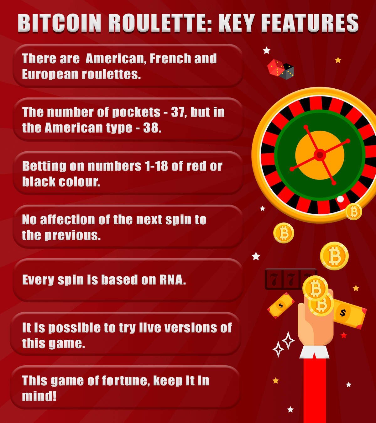 bitcoin roulette features